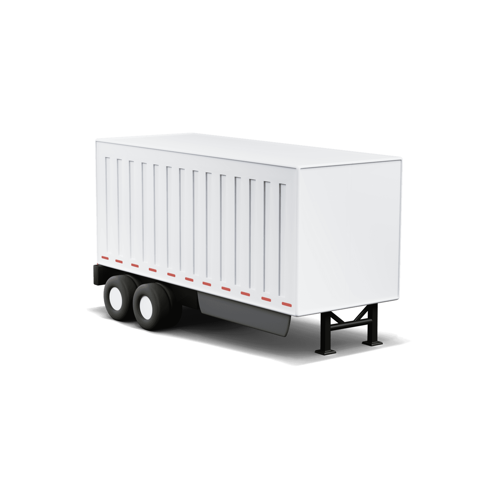 3D render of a Curri fleet dry van trailer for full truckload freight